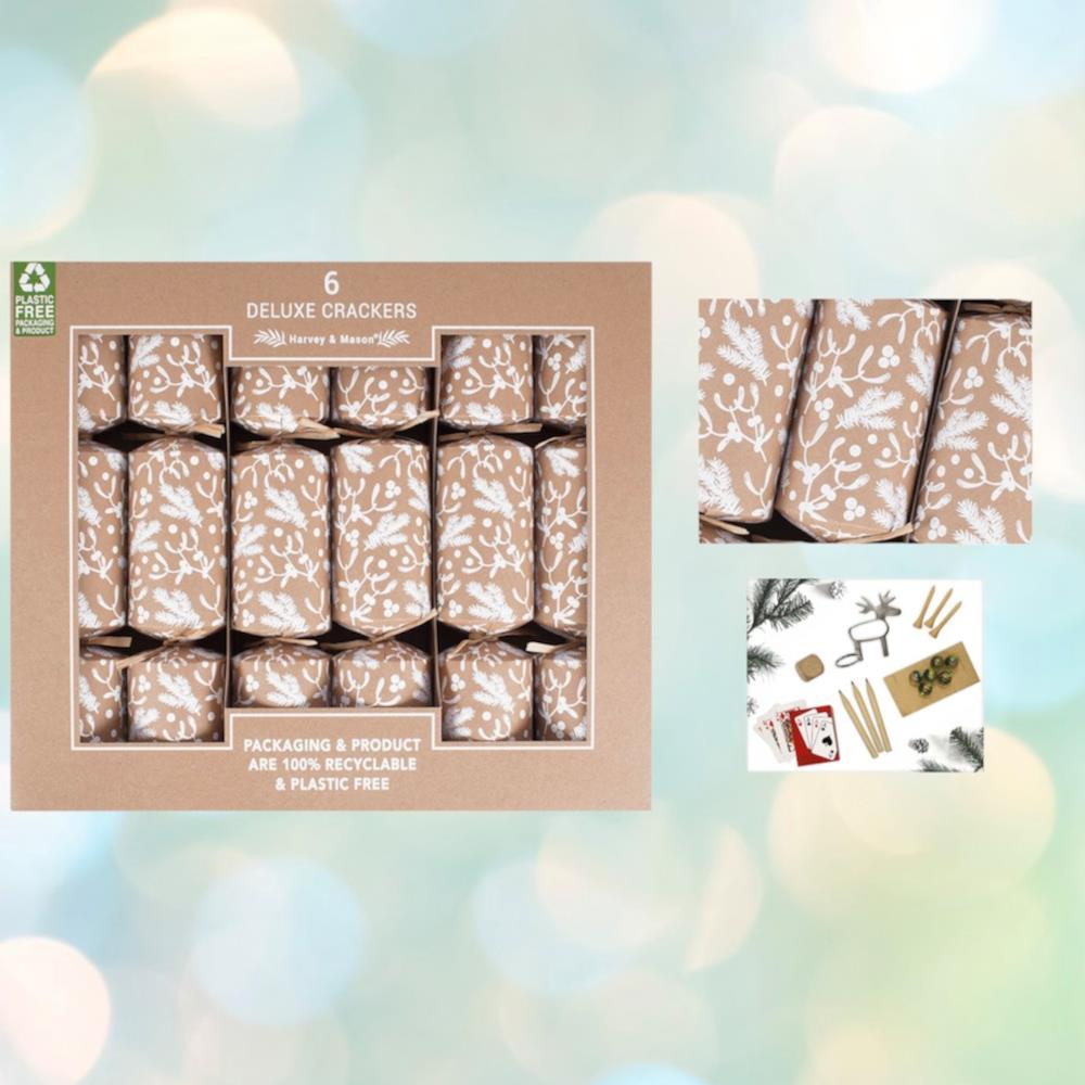 6-deluxe-eco-friendly-mistletoe-christmas-crackers|XM6189|Luck and Luck| 1