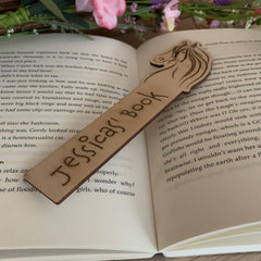 personalised-horse-wooden-bookmark|LLWWHOBM|Luck and Luck| 1