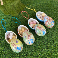 peter-rabbit-small-hanging-easter-egg-tins-x-4-fill-with-treats|BP3390|Luck and Luck|2