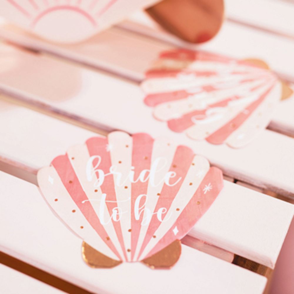 seashell-bride-to-be-hen-party-paper-napkins-x-20|SPK32|Luck and Luck| 1