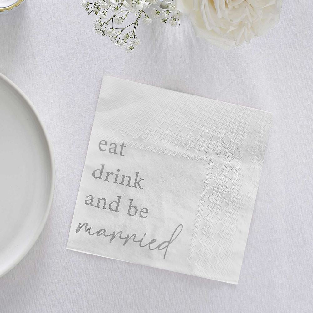 eat-drink-and-be-married-wedding-paper-napkins-x-16|ML-116|Luck and Luck| 1