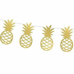gold-pineapple-paper-garland-2m-tropical-party-decoration|GL6|Luck and Luck|2