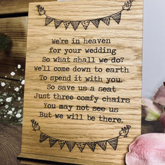 wooden-oak-veneer-a5-wedding-remembrance-poem-sign|LLWWPOEMSIGNA5|Luck and Luck|2