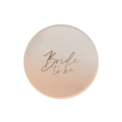 bride-to-be-hen-party-ombre-paper-plates-x-8|HBBT105|Luck and Luck|2