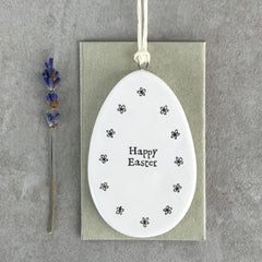 east-of-india-hanging-porcelain-egg-happy-easter-gift|6549|Luck and Luck|2