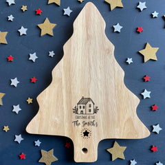 personalised-christmas-tree-cheese-chopping-board-christmas-at-the|LLWWT9276D1|Luck and Luck| 1