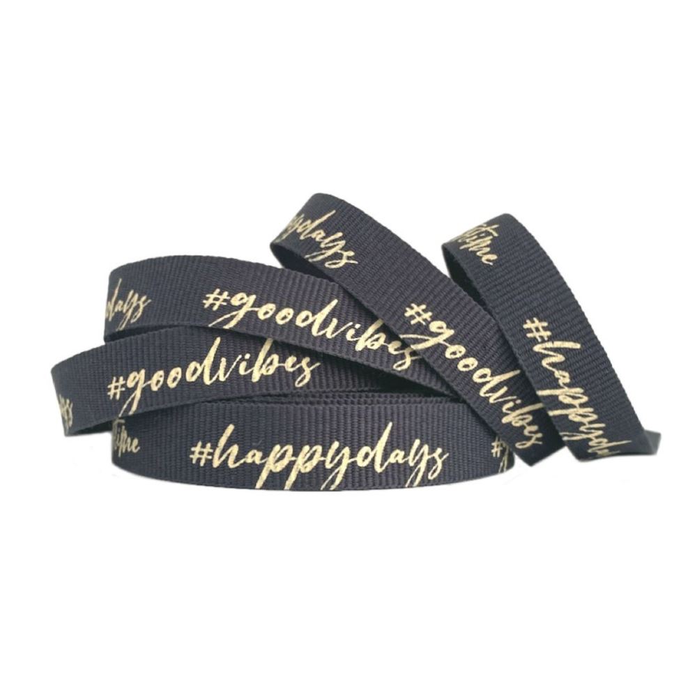 happy-days-black-ribbon-1m-craft|RP042|Luck and Luck| 1