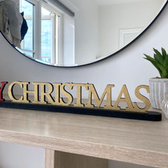 merry-christmas-wooden-custom-colour-standing-sign-decoration|LLWWMCSIGN|Luck and Luck|2