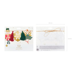 nutcracker-paper-christmas-garland-3m|GL28|Luck and Luck| 3