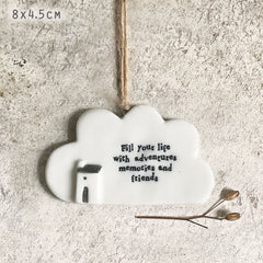 east-of-india-porcelain-hanging-cloud-fill-your-life-with-adventure|6671|Luck and Luck| 1