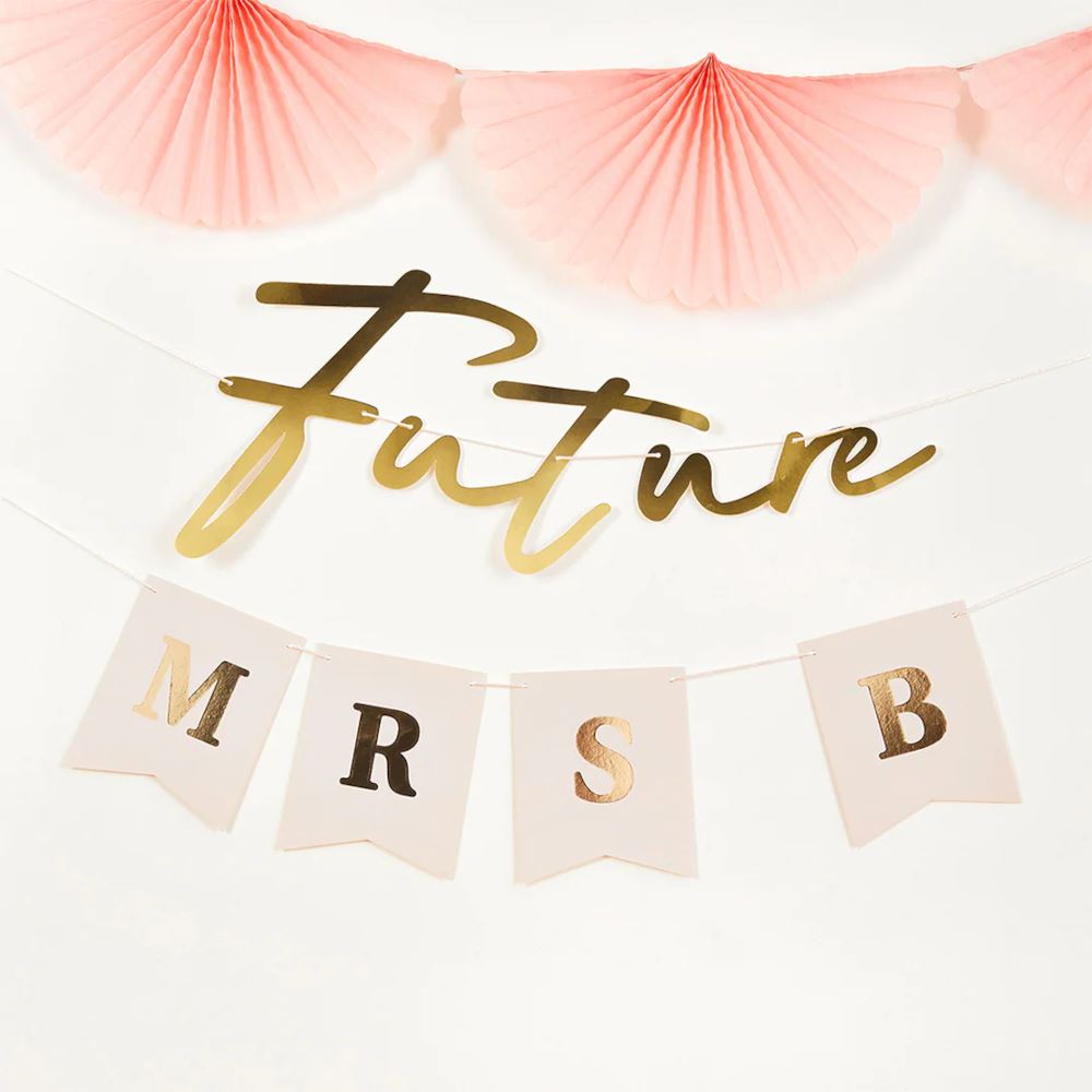 future-mrs-personalised-banner-2m-hen-party-bachelorette-decoration|HBBT100|Luck and Luck| 1