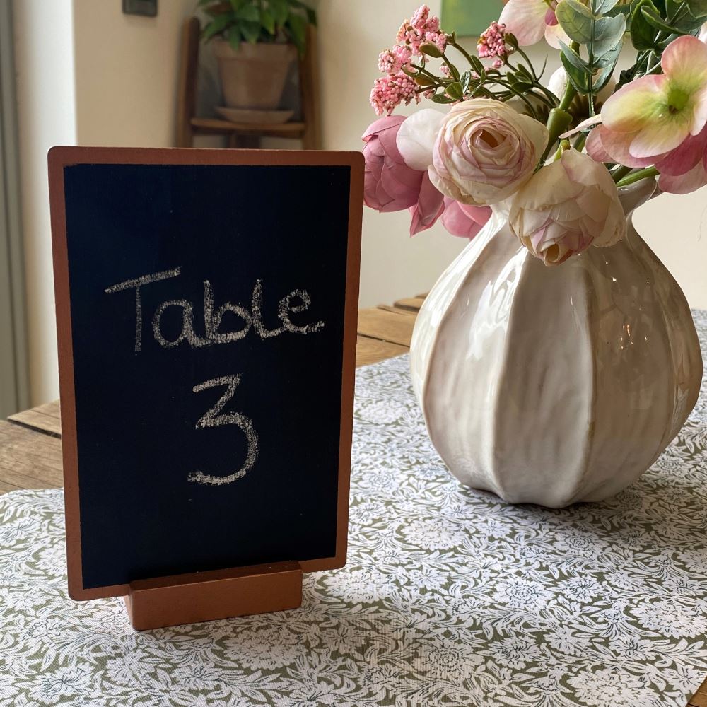 rose-gold-wooden-chalkboard-table-name-number-sign|3348RG|Luck and Luck| 1