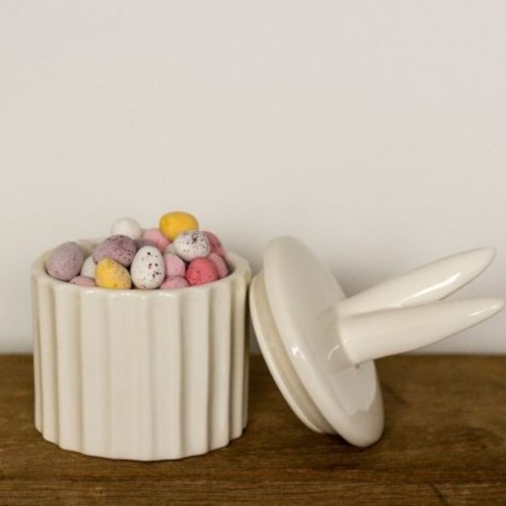 white-bunny-ears-ceramic-storage-pot-16-5cm-easter-decoration|PL021451|Luck and Luck| 4