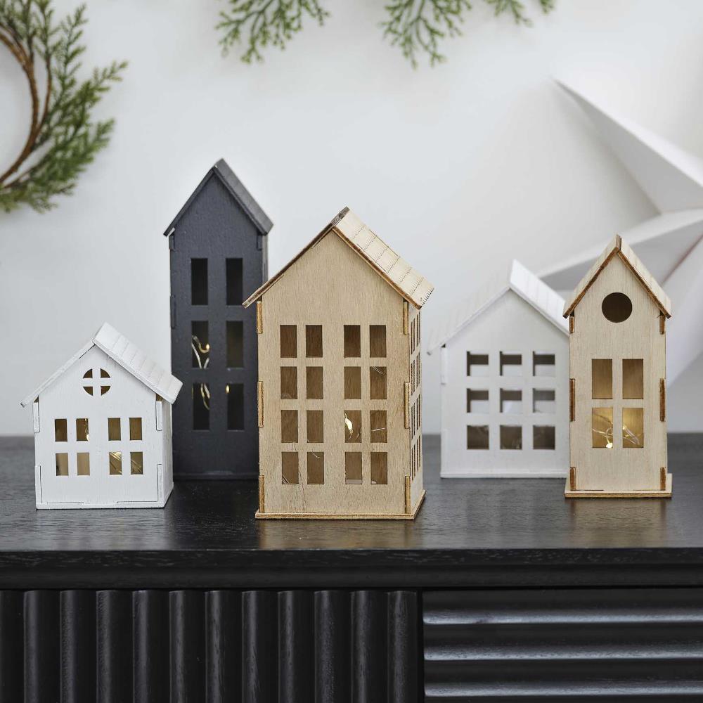 wooden-light-up-christmas-houses-contemporary-christmas-decorations|BWC-113|Luck and Luck| 3