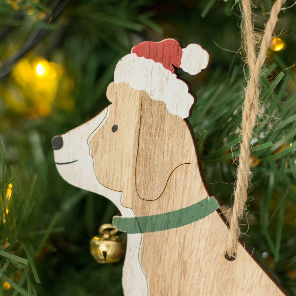 christmas-tree-decorations-hanging-dogs-with-bells-x-2|TLA445|Luck and Luck| 3