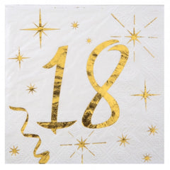 age-18-cocktail-gold-paper-party-napkins-x-20-18th-birthday|615900000018|Luck and Luck|2