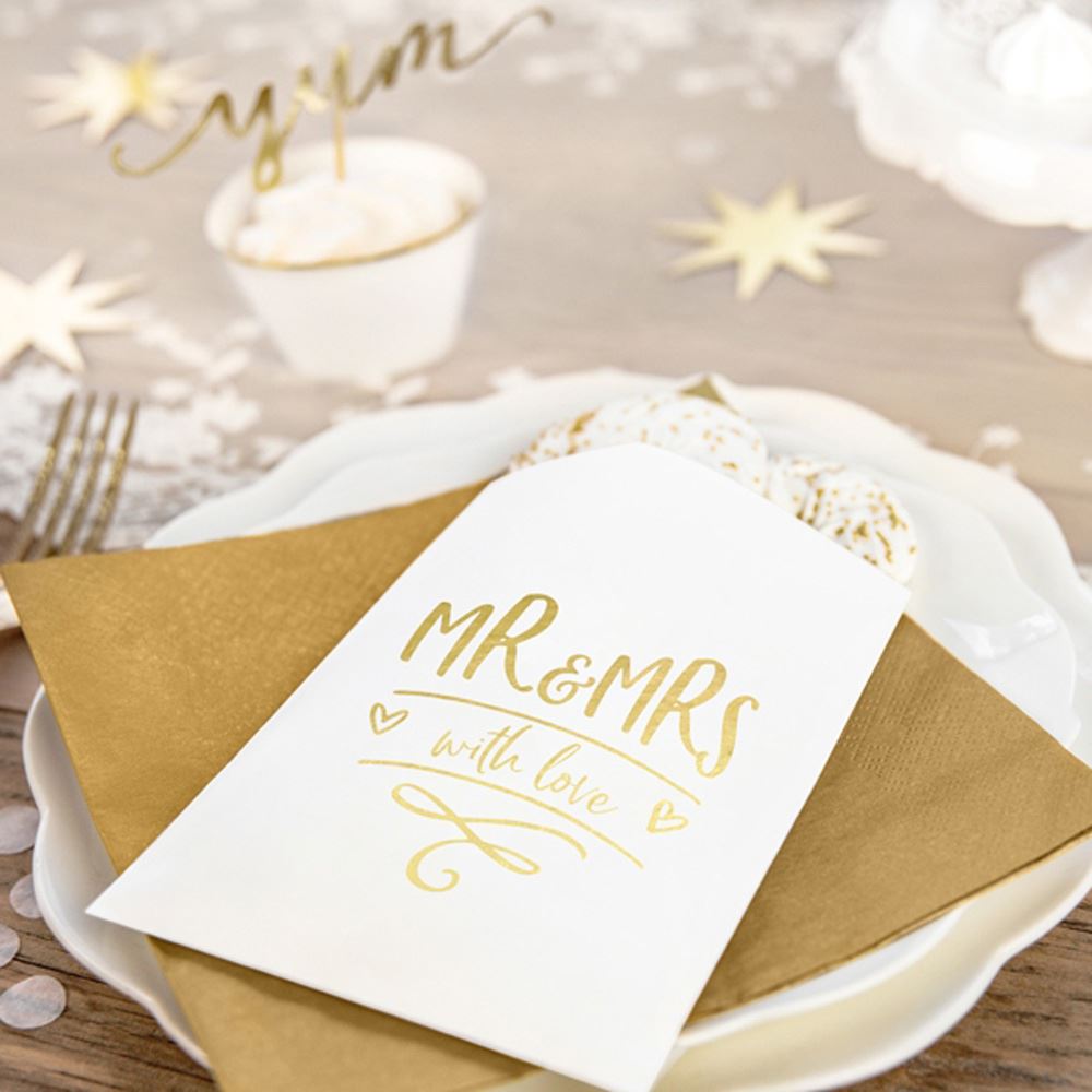 wedding-treat-bags-with-gold-lettering-mr-and-mrs-x-6|TNSP8-019M|Luck and Luck|2