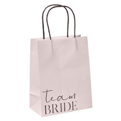 pink-hen-party-paper-bags-team-bride-x-5|TH-125|Luck and Luck|2