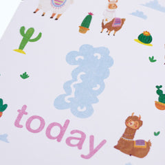 llama-age-1-birthday-sign-and-easel|LLSTWLLAMA1A4|Luck and Luck|2