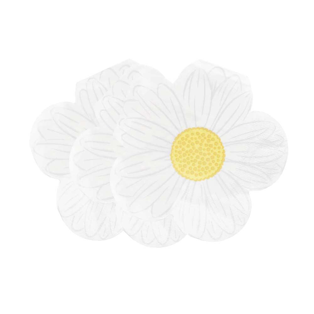 daisy-flower-paper-party-napkins-x-20|MELLOW-NAPKIN-DAISY|Luck and Luck| 1