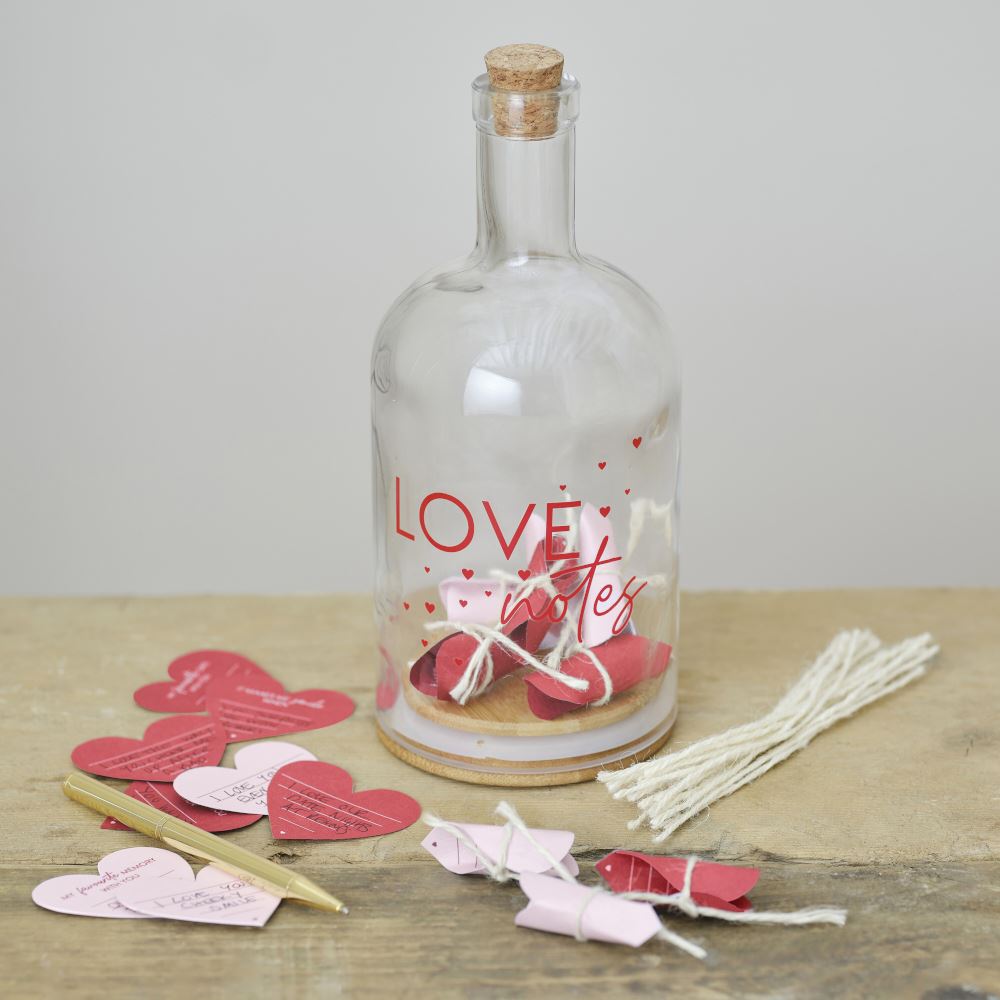 love-notes-in-a-bottle-valentines-anniversary-gift|BM-125|Luck and Luck| 1