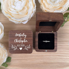 personalised-square-ring-box-1-ring-slot-black-insert-design-4|LLUVRB1BD4|Luck and Luck| 1