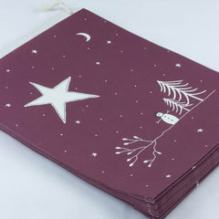 east-of-india-christmas-paper-craft-gift-bags-x-50-maroon-star-night|5035|Luck and Luck|2