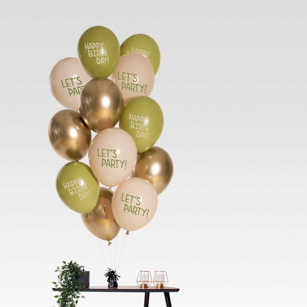 gold-olive-ivory-happy-birthday-balloons-mix-set-of-1`2|25146|Luck and Luck| 1