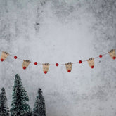 wooden-red-pom-pom-reindeer-face-christmas-garland-1m|CODD511|Luck and Luck| 1