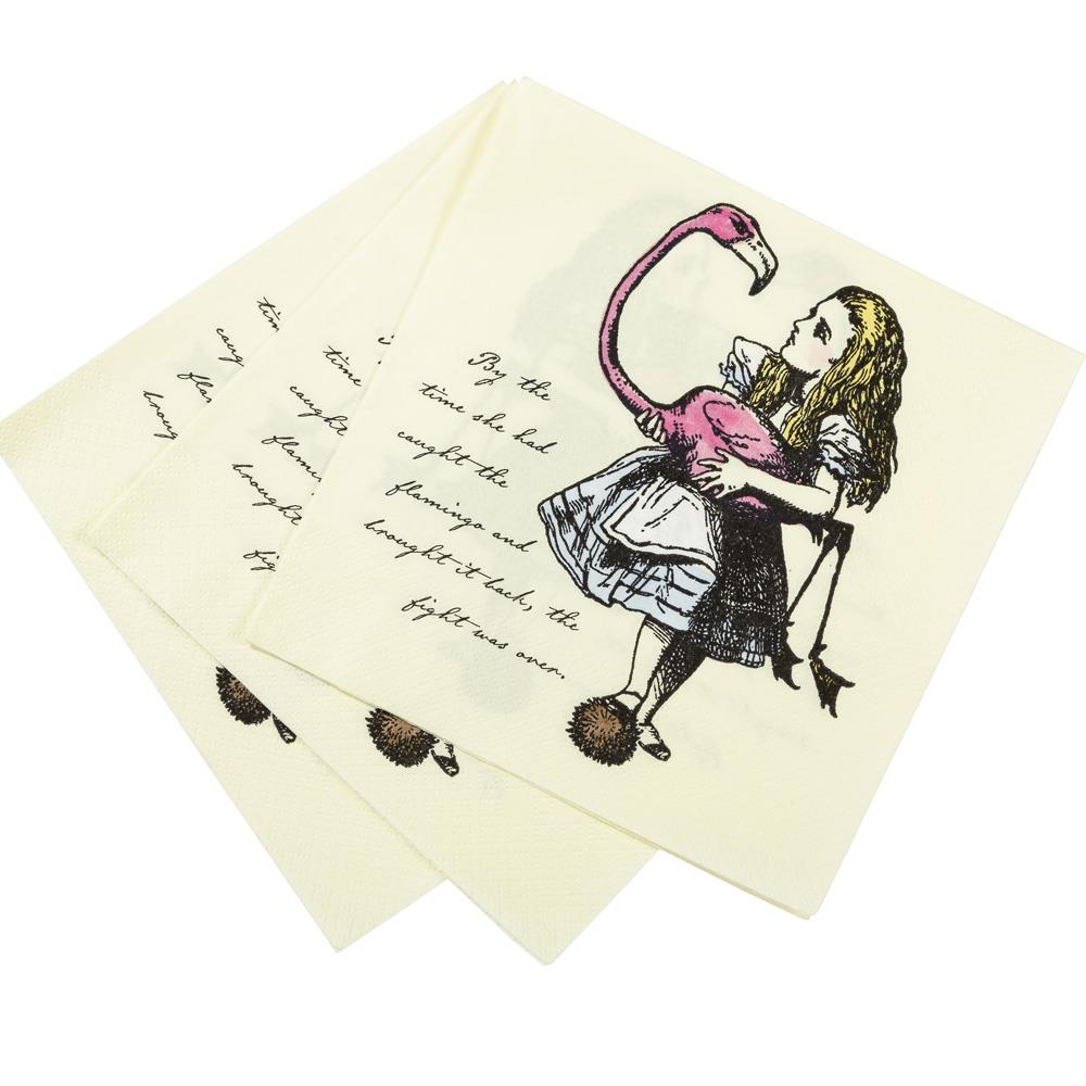 alice-in-wonderland-themed-paper-party-napkins-x-20-33-x-33cm-3-ply|TSALICE-NAPKIN|Luck and Luck|2