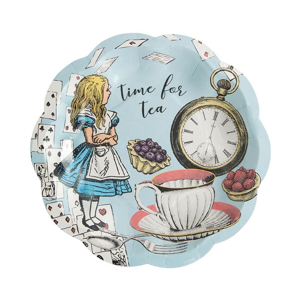 alice-in-wonderland-blue-party-pack-napkins-cups-plates-x-8|ALICEBLUEPP|Luck and Luck| 4