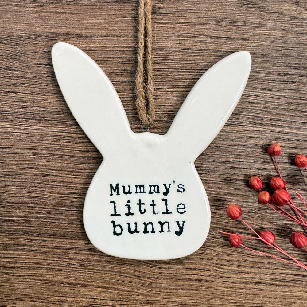 personalised-mummy-s-little-bunny-hanging-easter-porcelain|LLUBPL026050|Luck and Luck| 1