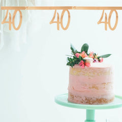 rose-gold-metallic-age-40-bunting-2-5m-40th-birthday-decoration|804940|Luck and Luck| 1