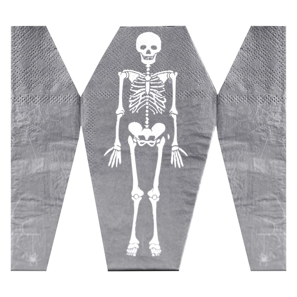 pop-out-skeleton-coffin-paper-halloween-napkins-x-16|POI-126 |Luck and Luck|2