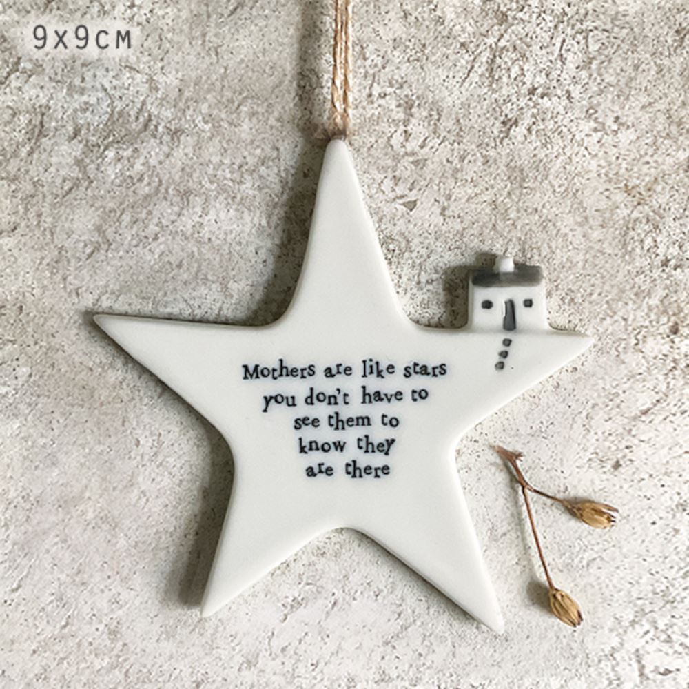 east-of-india-porcelain-hanging-star-mothers-like-stars|6658|Luck and Luck| 1