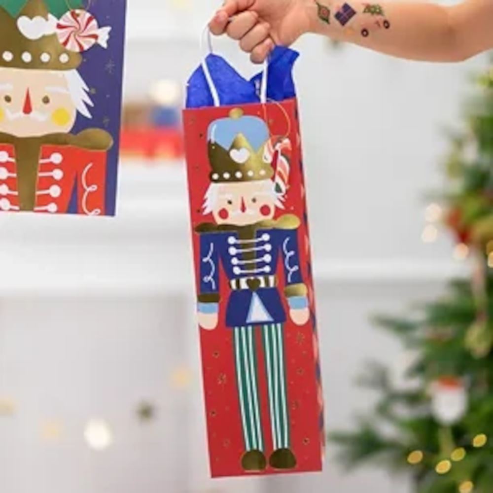 christmas-nutcracker-bottle-gift-bags-set-of-2|TNP21|Luck and Luck| 1