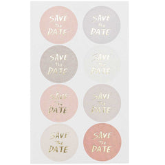 save-the-date-stickers-x-32-mix-colour-and-gold-weddings-party-craft|990017710|Luck and Luck| 1