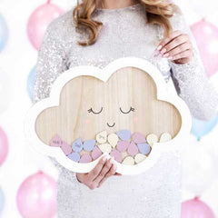 baby-cloud-frame-guest-book-baby-shower-christening-gift|KG6|Luck and Luck| 1