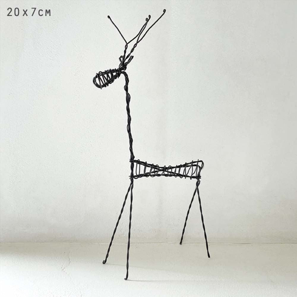east-of-india-rusty-wire-standing-decoration-reindeer-christmas|7284|Luck and Luck| 1