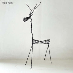 east-of-india-rusty-wire-standing-decoration-reindeer-christmas|7284|Luck and Luck| 1