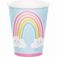 rainbow-cloud-birthday-party-paper-cups-x-8|PC352007|Luck and Luck| 1