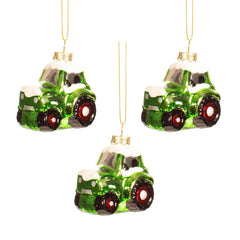 tractor-christmas-baubles-set-of-3|RUBYXM186|Luck and Luck| 3
