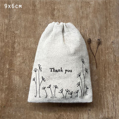 east-of-india-small-rustic-drawstring-cotton-gift-bag-thank-you|1682|Luck and Luck| 1