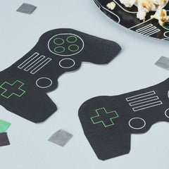 gaming-controller-paper-party-napkins-x-16|GAME-101|Luck and Luck|2
