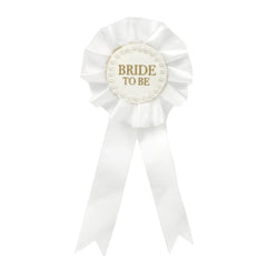-bride-to-be-pearl-rosette-hen-party-badge|BG-ROSETTE-BRIDE|Luck and Luck|2