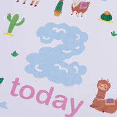 llama-age-2-birthday-sign-and-easel|LLSTWLLAMA2A4|Luck and Luck|2