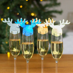 christmas-reindeer-drink-toppers-x-4-festive-party|LLWWREINDT|Luck and Luck| 1