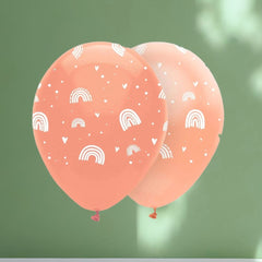 boho-rainbow-latex-balloons-3-pink-and-3-rose-gold|RB356|Luck and Luck| 1