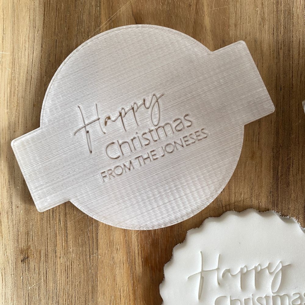 personalised-christmas-fondant-icing-embosser-family-surname|LLWWXMASEMBOSSD5|Luck and Luck| 3