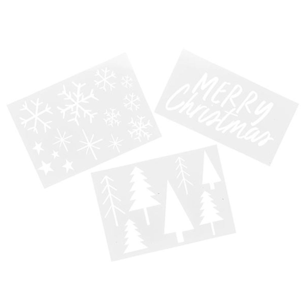 festive-stencils-window-christmas-decoration-set|HBHJ108|Luck and Luck|2